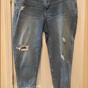 Lane Bryant Size 16 Ripped Boyfriend Jeans